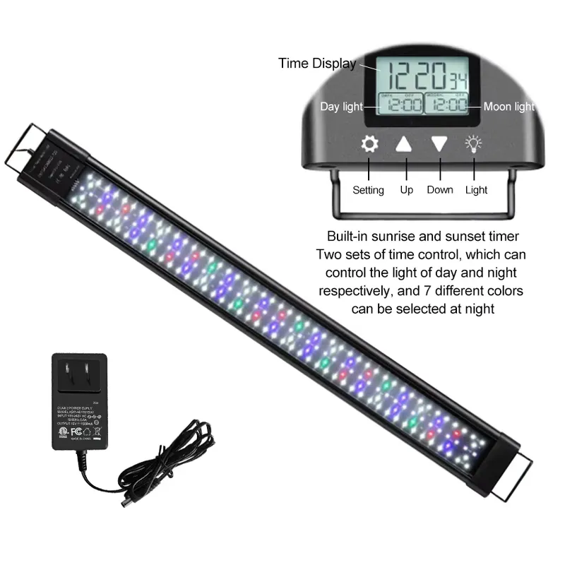 Planted Aquarium Hours - Lámpara LED IP68 de 11.8 Pulgadas