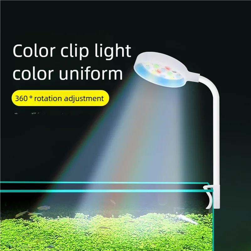 Aquarium Plant Growing - Lámpara LED de 3W con Clip