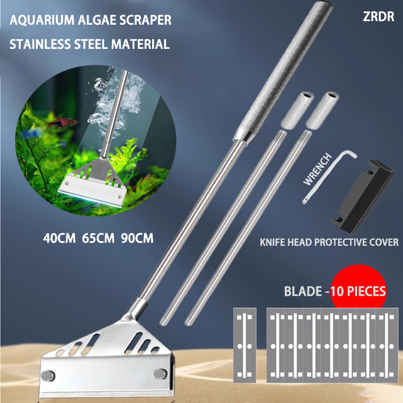 Planted Aquarium Cleaning Kit - ZRDR-cuchilla raspadora de algas para acuario,