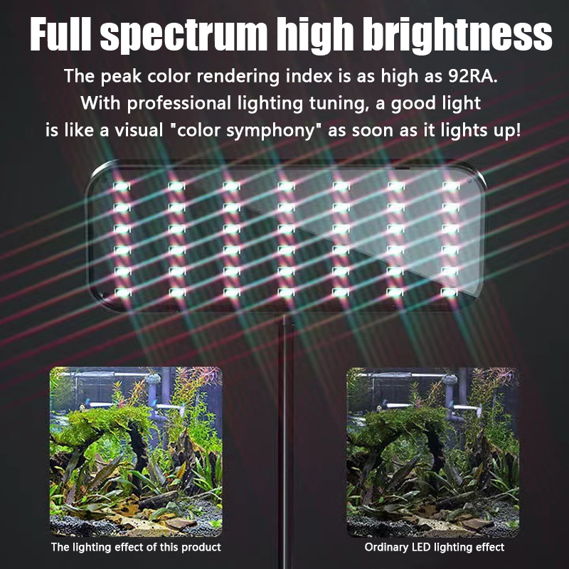 Lámpara LED de 13W para acuari - Aquarium Plant Light Spectrum reseña y precio
