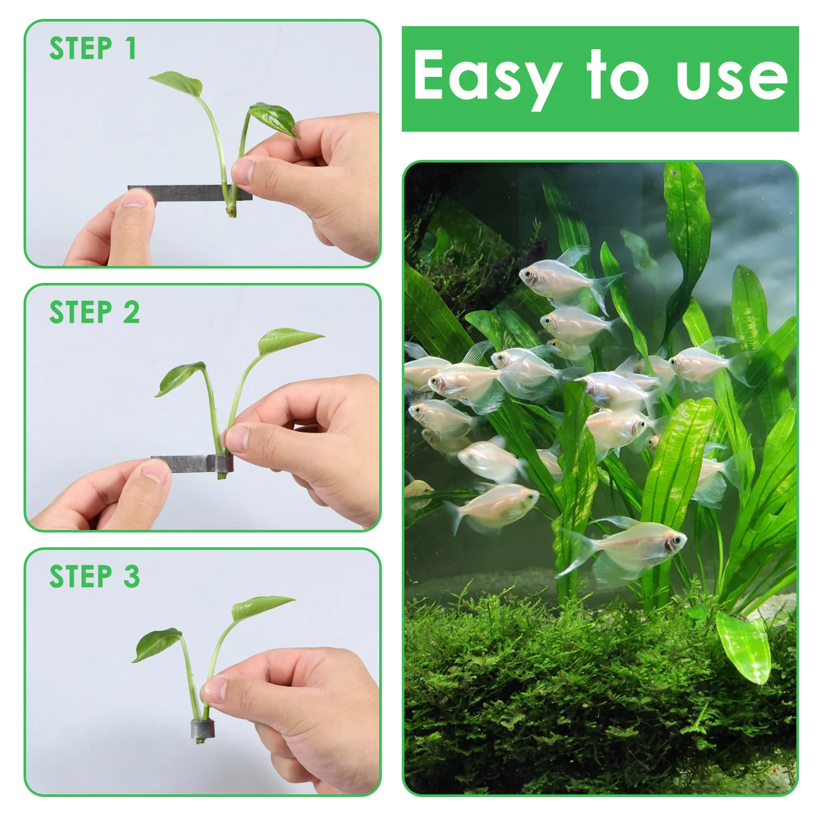 50 Uds. Pesas para plantas de  - Aquarium Planted Tank Substrate reseña y precio