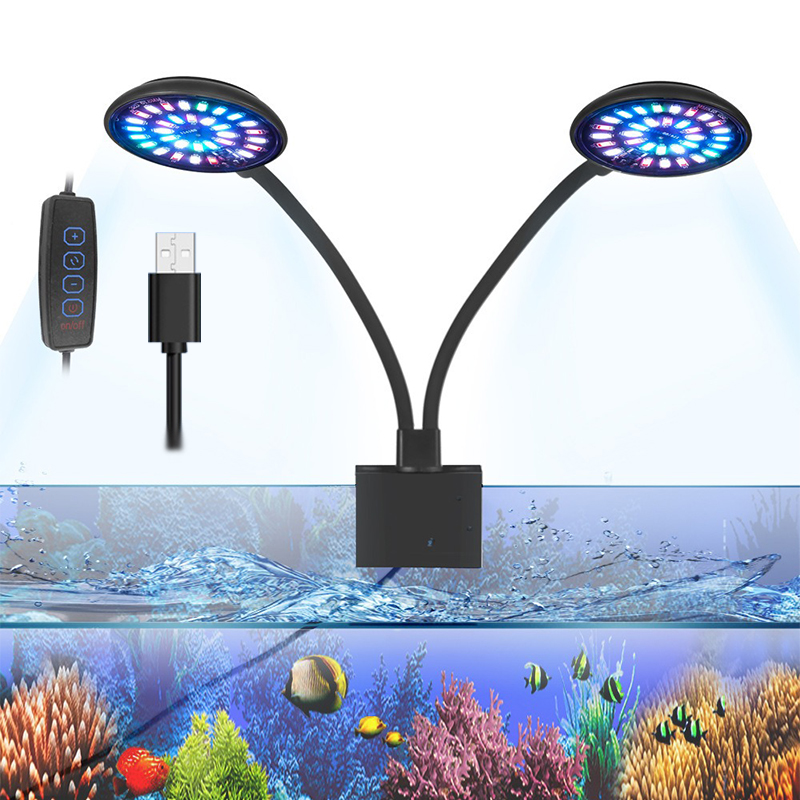 Luz LED USB para acuario, lámp - Aquarium Plant Growing reseña y precio