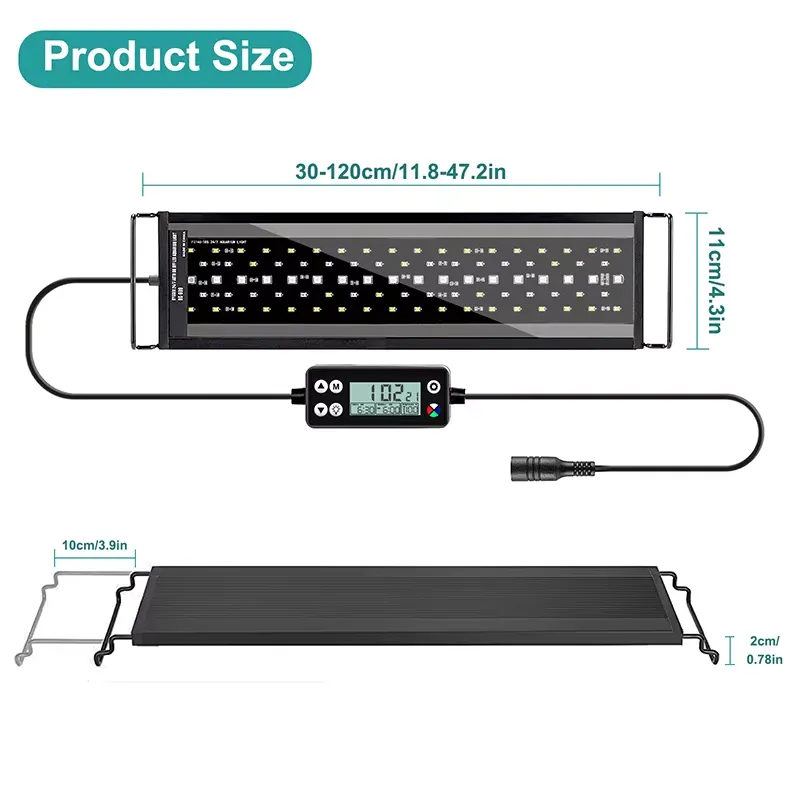 Lámpara LED de espectro comple - Planted Aquarium Hours reseña y precio
