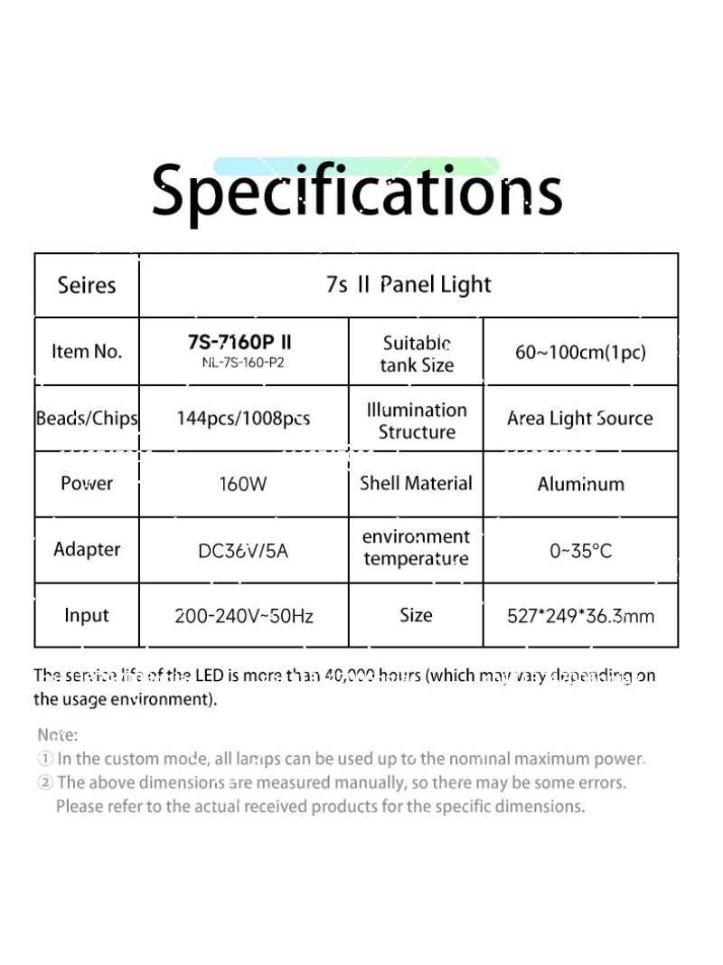 Luz LED para Acuario de 160W R - Aquarium Plant Light Spectrum reseña y precio